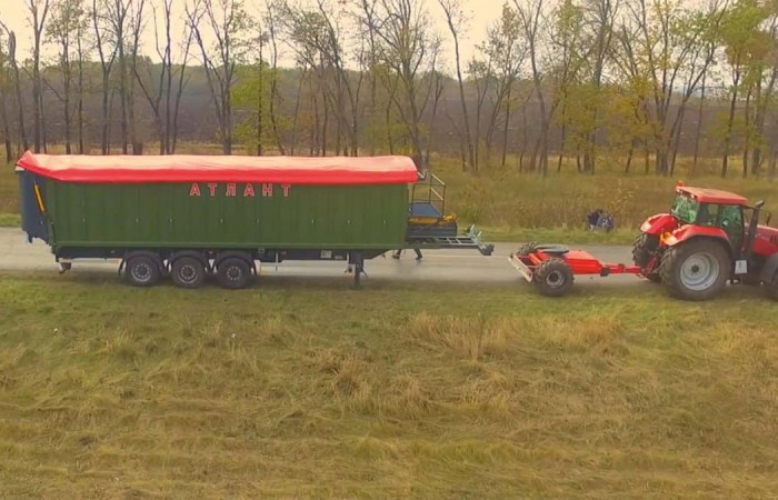 svg+xml;charset=utf-8,%3Csvg%20xmlns%3D AZP-60 Semi-Trailer | Heavy-Duty Sliding Trailer by Kobzarenko